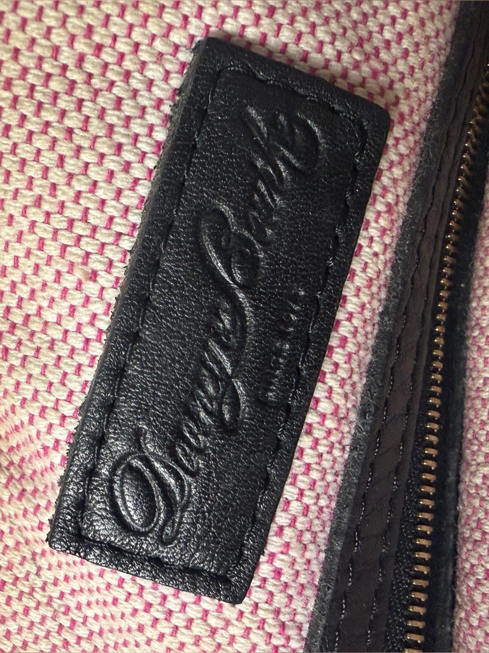 Dooney & Bourke Black Pebble Leather Satchel with Shoulder Strap - Picture 6 of 15